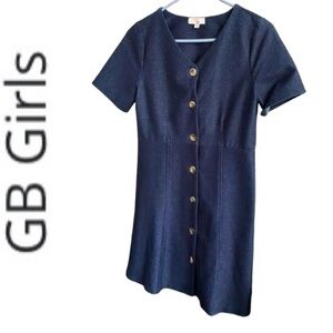 Girls Denim Look Dress GB Girls
